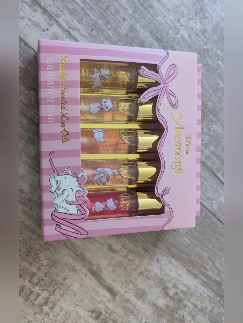 Disney The Aristocats Lip Oil Set - Pink & Gold